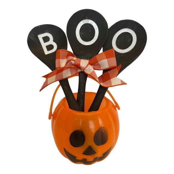 2/$20 SPOOKY HALLOWEEN SPOON TRIO ‘BOO’ - Picture 1 of 4